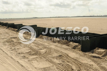 Weld mesh against blast defencive military barrier{JOESCO Bastion}