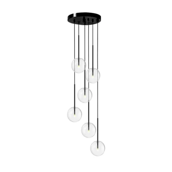 Modern Large Glass G4 Pendant Lights: Elevating Luxury in Hotel Hallways, Stairs, and Indoor Living Rooms