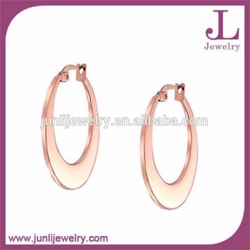 Rose Gold Plated Daily Wear Earrings Stainless Steel Jewelry Earrings
