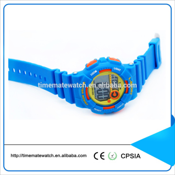 Customized black silicone strap sports digital type fashion western watch for students