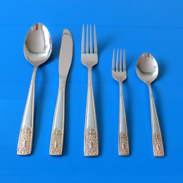 Ensemble de couverts en acier inoxydable, 5 pièces