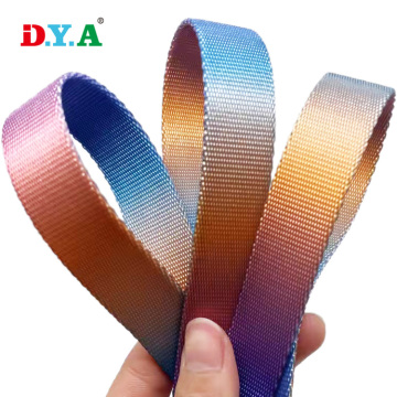 Polyester/PP/Nylon Webbing Custom untuk pakaian beg