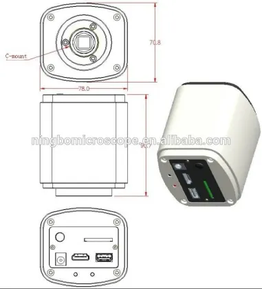 Multi-mode Output High Definition Microscope Camera