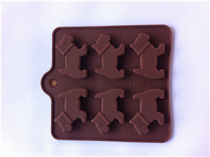 2014 Wholesale Dog Shaped Silicone Chocolate Molds