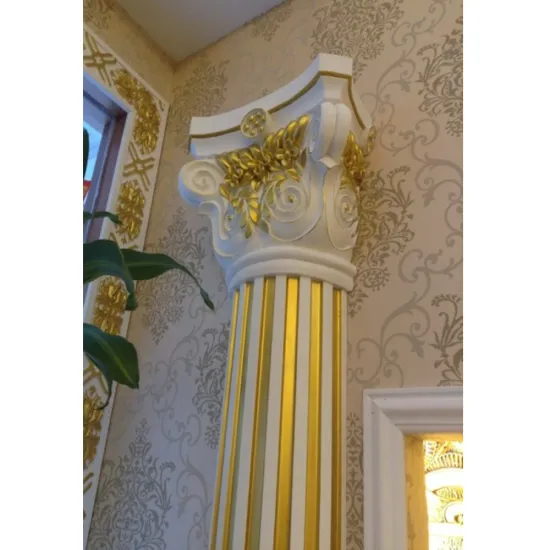 PU Half Columns 7 Inch Wall Corner Decor Designs