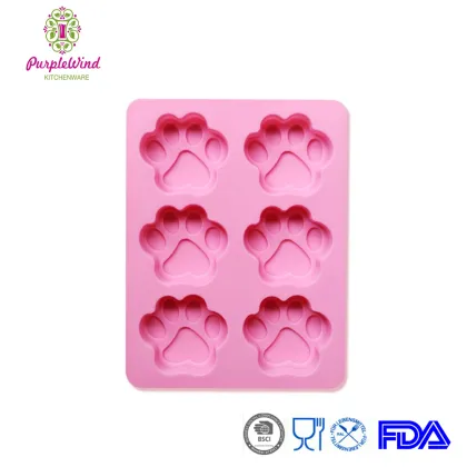 Animal Footprints Shape Silicone Cookies Muffin Pan/Soap Chocolate Baking Mould
