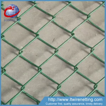 Hot sale green pvc coated 6 foot chain link fence for playground