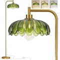 Remote control LED Bohemian vintage brass floor lamp