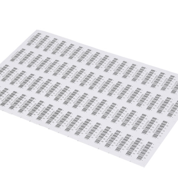 A4 sized white medical prescription barcode