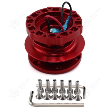 Kit Adapter Roda Kemudi Rilis Cepat Universal dengan Roda Aluminium