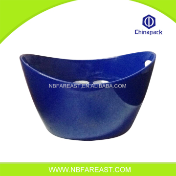 Deep blue boat shape ice wine bucket