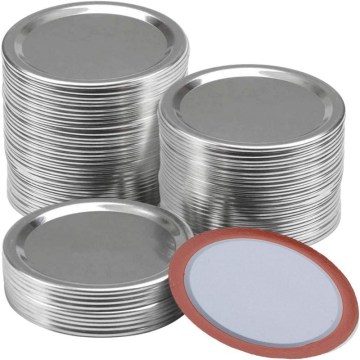 Bocal à conserve en métal couvercle à vis anneaux/plaques plats