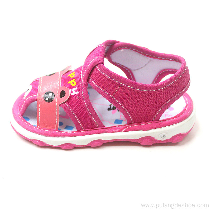 baby girls cut sandals with sound