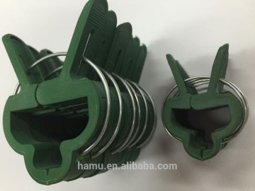 Small Green Plastic Plant clip