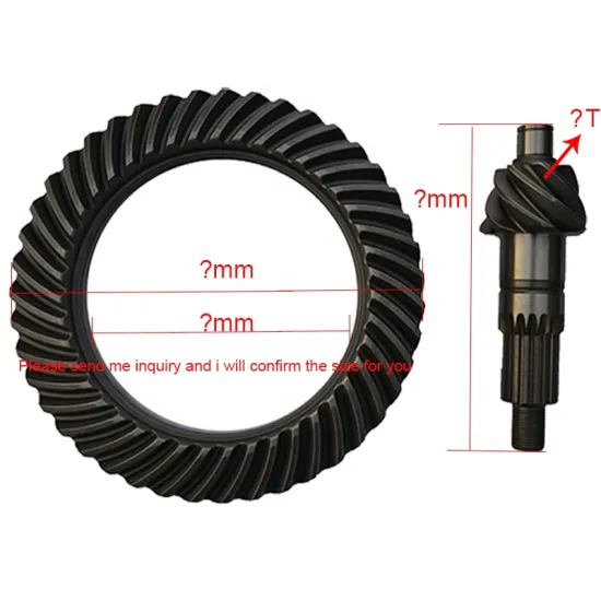 NPR Differential Gear 6X37 6X39 7X39 7X41 7X43 Crown Pinion Gear for Isuzu Spare Parts