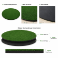 Estera para golpear golf redonda de 1,5 m, césped de golf profesional de 25 mm de espesor con base EVA acolchada para práctica en interiores y exteriores