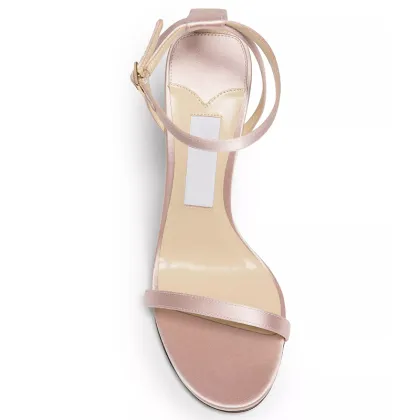 Pink stiletto heel sandals