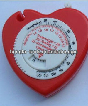 Heart healthy BMI tape measure tape measure small gift tape measure waistline feet feet to tailor promotions