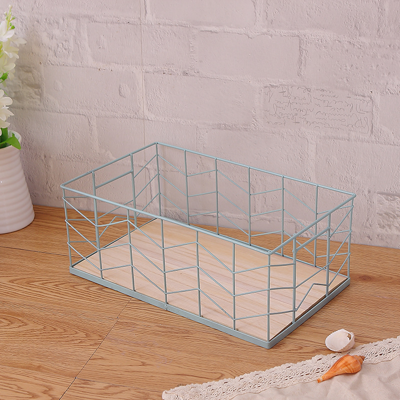 Fanglanzi large wrought iron storage storage basket creative wire mesh fruit toy basket manufacturer wholesale custom