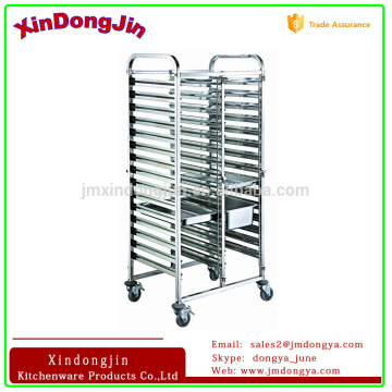 TR2-16A double-Line 16-Layers 32 Gnpans stainless steel tray trolley