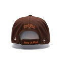 5 panneaux Brown Applique Broidered Baseball Cap