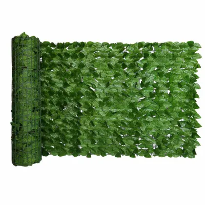 Ivy Leaf Hedge Roll: Deluxe Artificial Fence Screen Wall