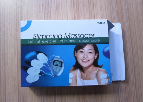 Fat Burning Mini Slimming Massager, Blue, Black Digital Therapy Massager For Blood Circulation