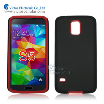 New Korea fashion design made in China innovative 2 in 1 Combo Case for Samsung Galaxy S5 i9600