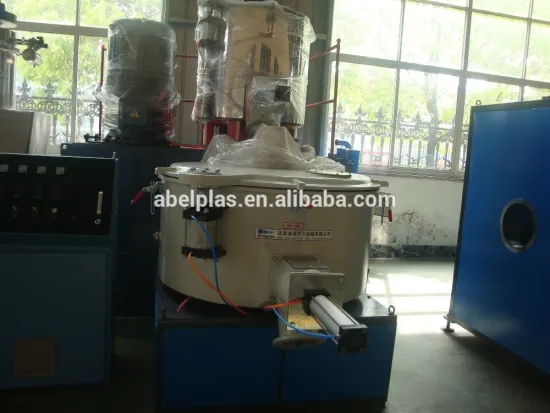 mixer machine industrial powder mixer PVC PE pellet wood powder mixer for mixing all kinds of plastic to the extruder