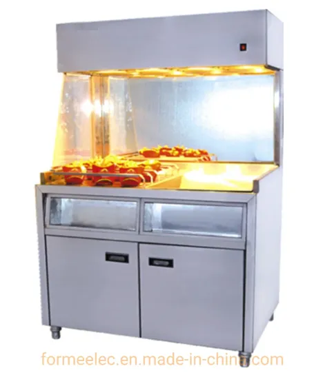 French Fries Warmer Vertical Electric Chip Warmer Worktable French Chips Warmer Convection Chips Worker