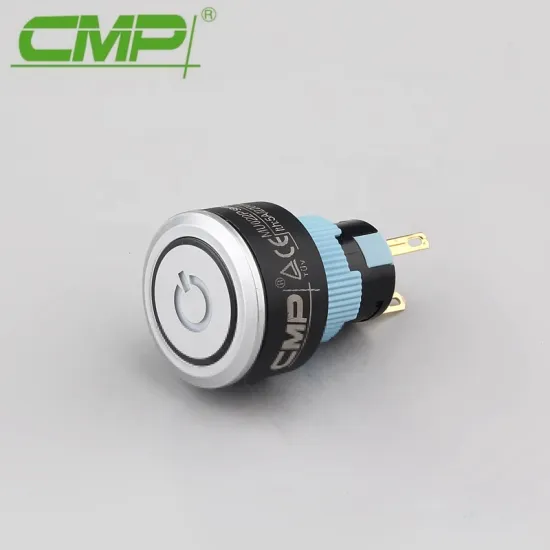 22mm Power Light Push Button Switch With Ring LED Illuminated