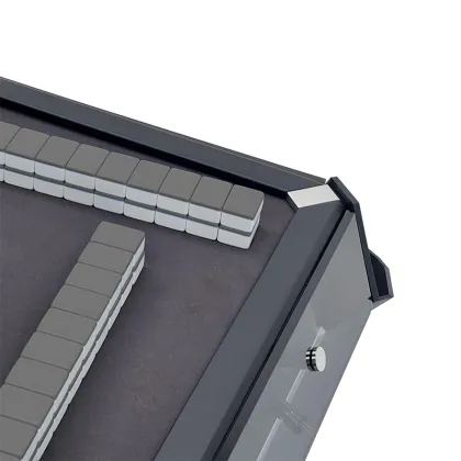 Customizable Black Glass Automatic Mahjong Machine Game Table