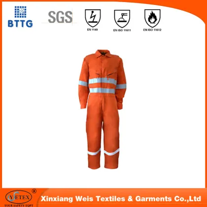 Flame retardant industrial safety clothing