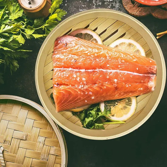 3in Eco-friendly Dumpling 10 inch Bamboo Food Steamer Set Basket With Lid Handmade bamboo Steamer