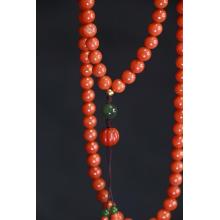 orange beads necklace