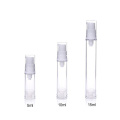 5ml 10 ml 15ml transparent clear cosmetic airless mist spray cream pump empty bottle