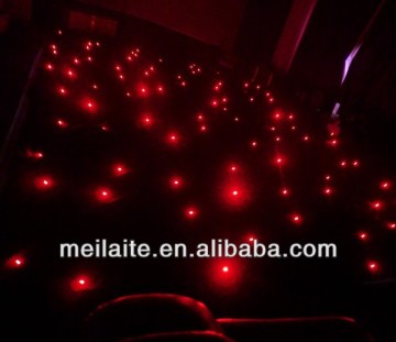 Factory price 4*6m good effect RGB 3 IN 1 party backdrop decorate wedding backdrop led star cloth with controller