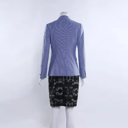 J235 Blazers ladies blue women coat career office work wear clothing formal blazer jacket women