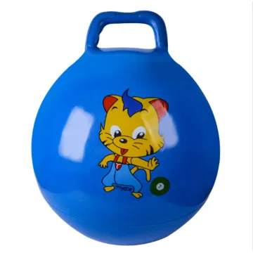 Custom Logo PVC Inflatable Space Hopper Ball With Handle