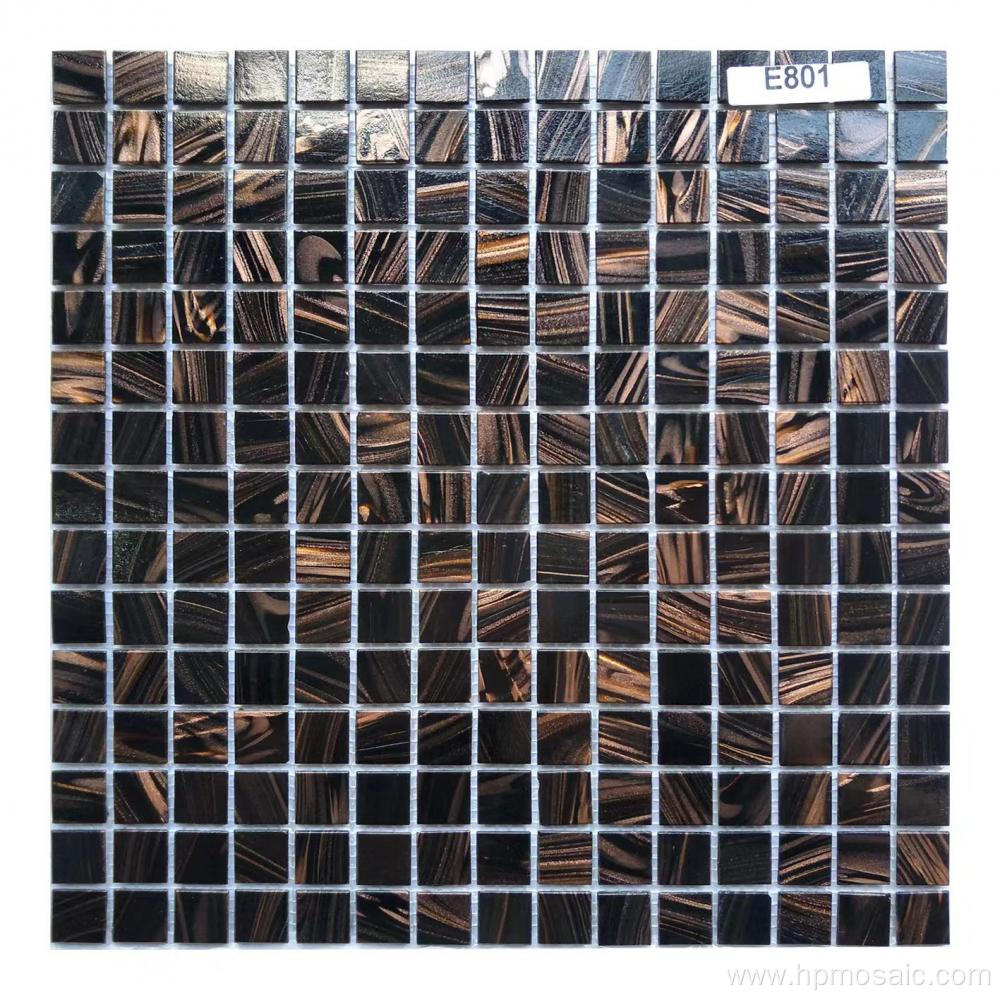 brown line glass mosaic for decoration