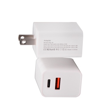 PD 18W QC3.0 Wall Socket Power Adapter Charger