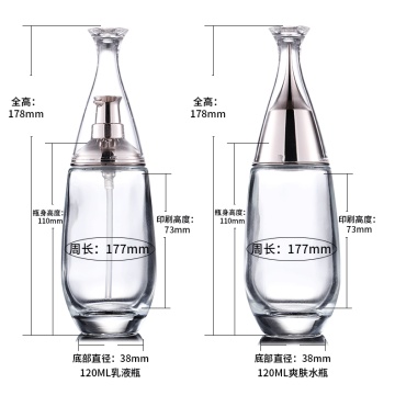 Hochwertige Kosmetikflasche Essenz Glasflasche