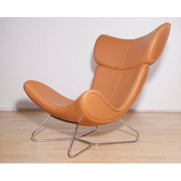 Leather Boconcept Imola lounge Chair and stool