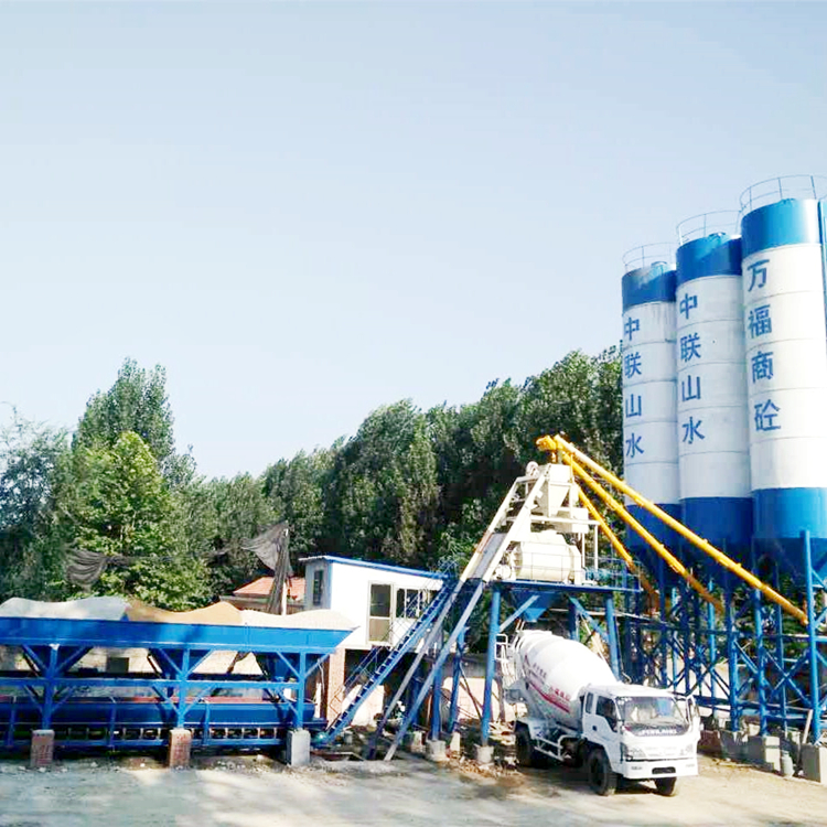 Advanced low operating cost 25m3/h concrete batching plant