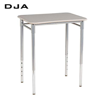 Height Adjustable Wooden Student Desk with Pencil Holder