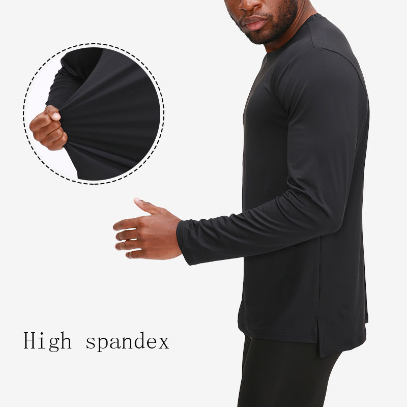 long sleeve gym tops for men