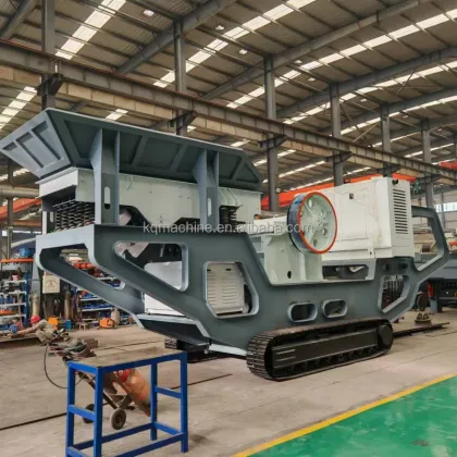 Caterpillar Impact Stone Crusher with Vibrating Screen