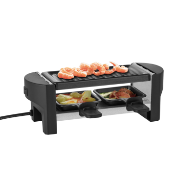 Hot Sale Mini 2-Person Home Non Stick Stone Plate Plate Raclette Grill