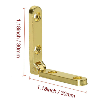 Hinge en métal en métal de haute qualité de haute qualité pour la boîte à bijoux en bois