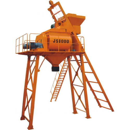 Construction Concrete Mixer New Stationary Horizontal JS1000 Double Shaft Concrete Mixer Factory